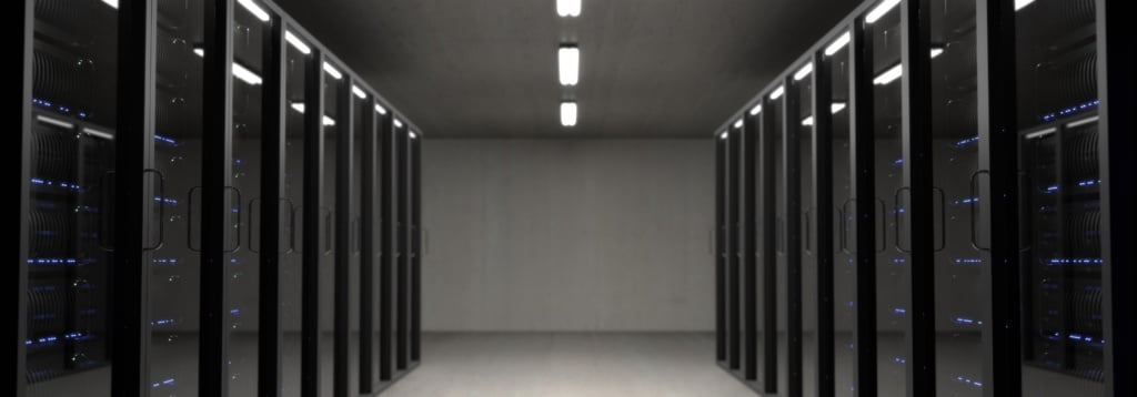 server racks in a row