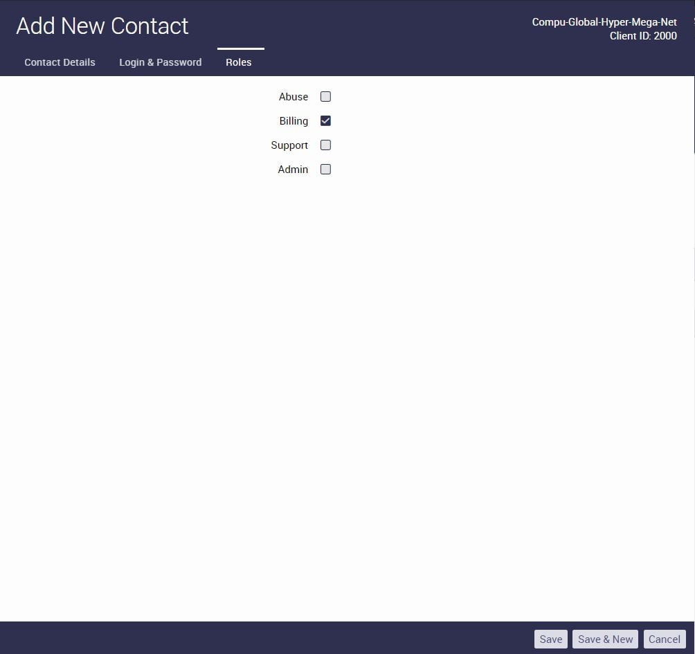 ioflood support portal contact type selection