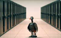 DALL·E-2022-11-07-22.10.28-robot-turkey-in-aisle-of-datacenter-digital-art