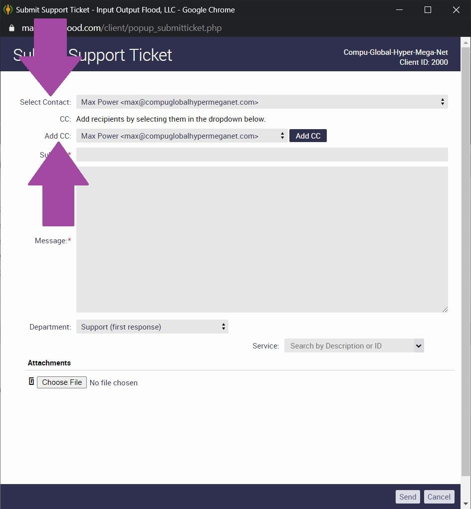 ioflood support portal submit ticket