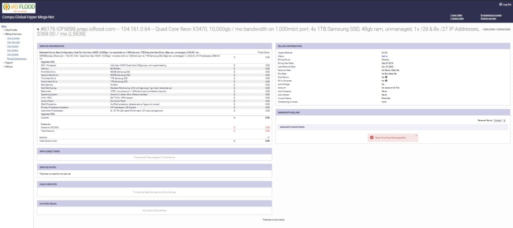 ioflood support portal service info