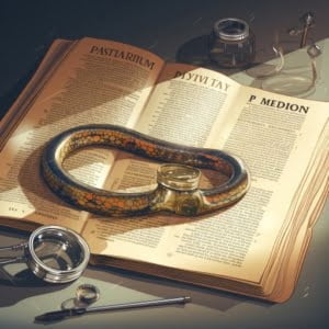 snake on open book