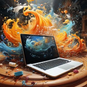 color splash laptop