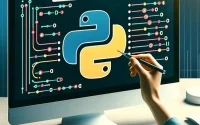 Illustration highlighting the main function in a Python script shown on a computer or terminal screen