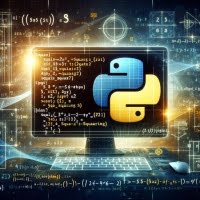 Python script performing squaring operations with square symbols and power of two icons