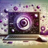 Python script using the round function emphasized with rounding symbols and decimal adjustment icons