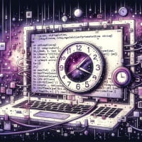 Pythons strftime function visualized with clocks and calendars date-time formatting on a script