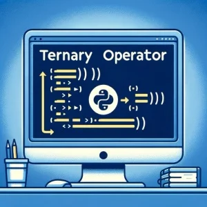 Simplified Python code snippet showcasing the ternary operator