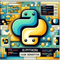 Contrasting Python code examples highlighting case sensitivity with Python logo