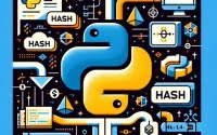 Data stream converting to hash Python hashlib code snippets Python logo
