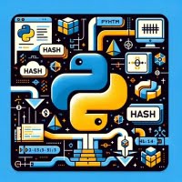 Data stream converting to hash Python hashlib code snippets Python logo