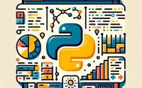 Data visualization in Python charts graphs code flows and Python logo