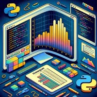 Histogram graph with Matplotlib in Python data bars axes color gradients