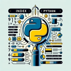 Indexing in Python numbered lists index markers code snippets Python logo