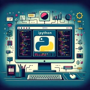Interactive IPython environment computer screen with code and outputs