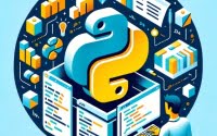 JSON parsing in Python structured documents data blocks code Python logo