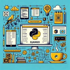 Learning Django framework tutorial webpage architecture diagrams Python code