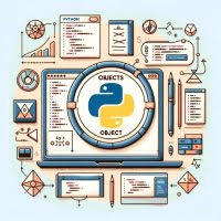 Objects in Python programming classes instances diagrams Python code logo