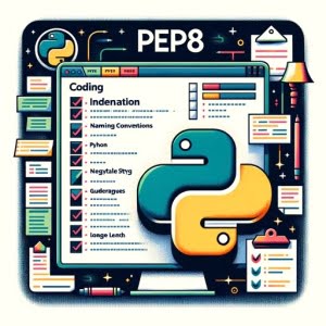 Python script adhering to PEP8 standards checklist formatted code Python logo
