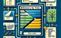 Sorting a dictionary by value in Python sorted key-value pairs arrows code