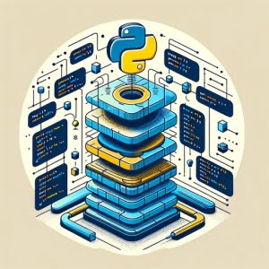Stack data structure in Python stacked elements push and pop operations code