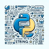 String manipulation in Python code snippets text blocks characters logo
