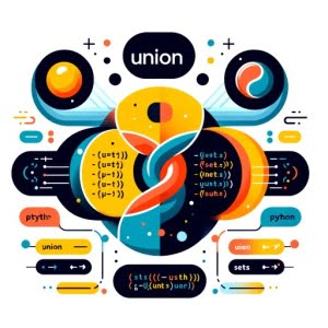Two sets merging into one Python code for union operation Python logo
