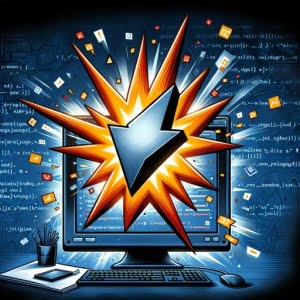 digital_illustration_of_java_exception_throwing_with_lightning_bolt_emerging_from_code_on_computer_screen