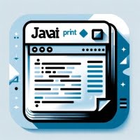 visualization of Java print function with console output