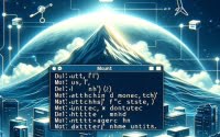 Digital image of Linux terminal using mount command focusing on attaching file systems and managing storage