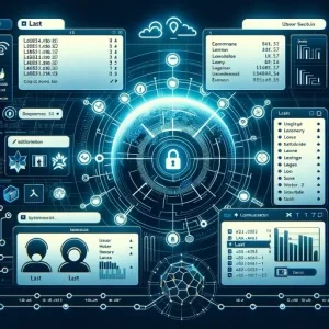 Showing the system's log in interface