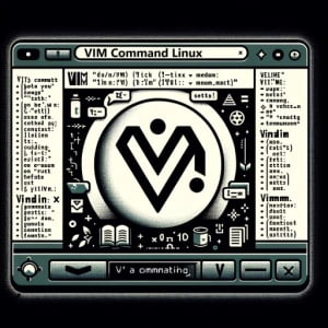 Image of a Linux terminal interface illustrating the use of the vim text editor