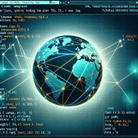 Images showcasing the traceroute command in a Linux terminal emphasizing network path tracing and latency analysis