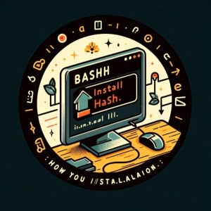 Illustration of a Linux terminal displaying the installation of the bash shell widely used Unix shell