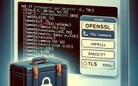 Image illustrating the installation of the openssl command a toolkit for the TLS and SSL protocols