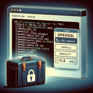 Image illustrating the installation of the openssl command a toolkit for the TLS and SSL protocols