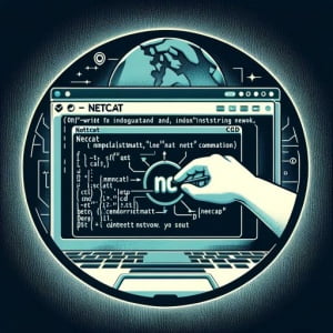 Image of a Linux terminal illustrating the installation of the nc netcat command a versatile networking tool