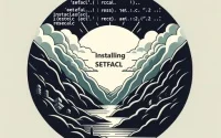 Linux terminal displaying the setup of setfacl a command for setting file access control lists