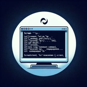 Linux terminal showing the installation of screen a command for screen management