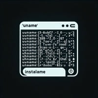 Linux terminal showing the installation of uname a command for displaying system information