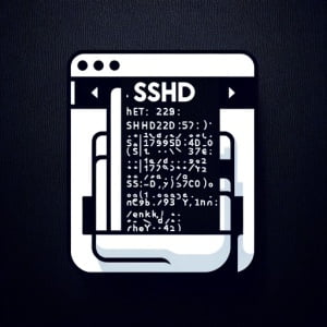 Terminal interface illustrating the installation of sshd used for SSH daemon setup