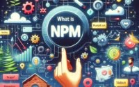 Artistic depiction of what is npm explaining its importance in web development