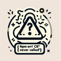Error message Display in terminal for npm err cb never called