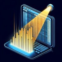 Digital spreadsheet with the last column illuminated symbolizing awk print last column