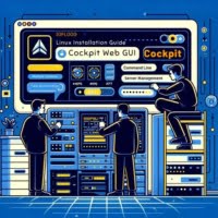 Setup of Cockpit on Linux at a command center featuring server management interfaces and system monitoring tools