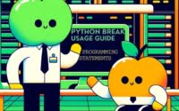 Cheerful Graphic of technicians using Python break in a server room to enhance process control