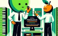 Design showcasing technicians setting up freeradius on Linux to enhance network security