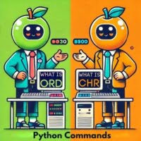Scene of programmers using the functions python ord and python chr for converting characters to and from unicode or ascii