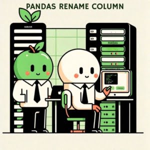 Scene with technicians working on pandas rename column at a Linux terminal to improve database organization