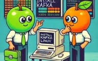 Developer presenting detailed install Kafka cli methods within functional kafka quick start class